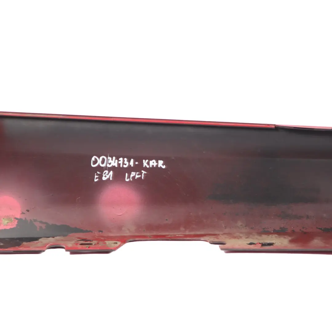 Sill Strip Side Skirt Left N/S Karmesinrot Red - A61 to BMW E81 E82 E88 M Sport with Part number 0034731 BMW E81 E82 E88 M Sport Sill Strip Side Skirt Left N/S Karmesinrot Red - A61 - SKU 0034731-KAR - Part number 0034731