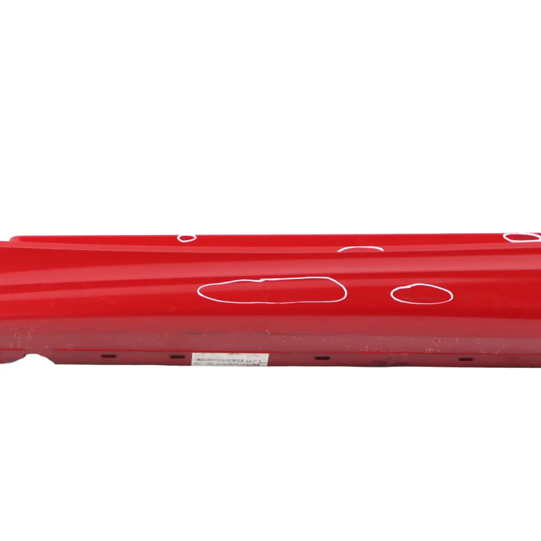 BMW E81 E82 E88 M Sport Sill Strip Side Skirt Left N/S Karmesinrot Red - A61 - SKU 0034731-KAR - Part number 0034731