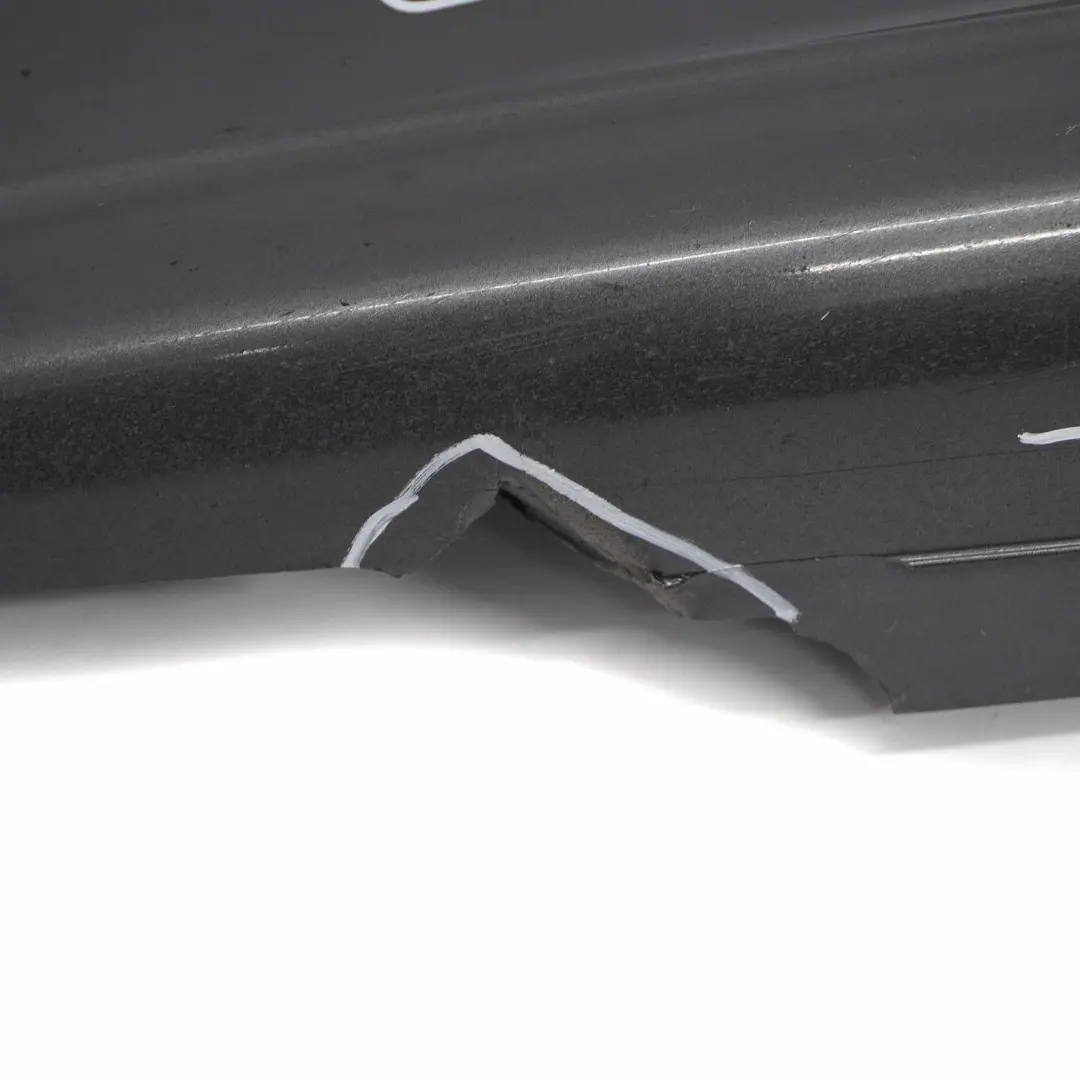 BMW E81 E82 E88 M Sport Listello Portiera Blende SX Grafite Brillante A22 - SKU 0034731-SG - Numero di parte 0034731