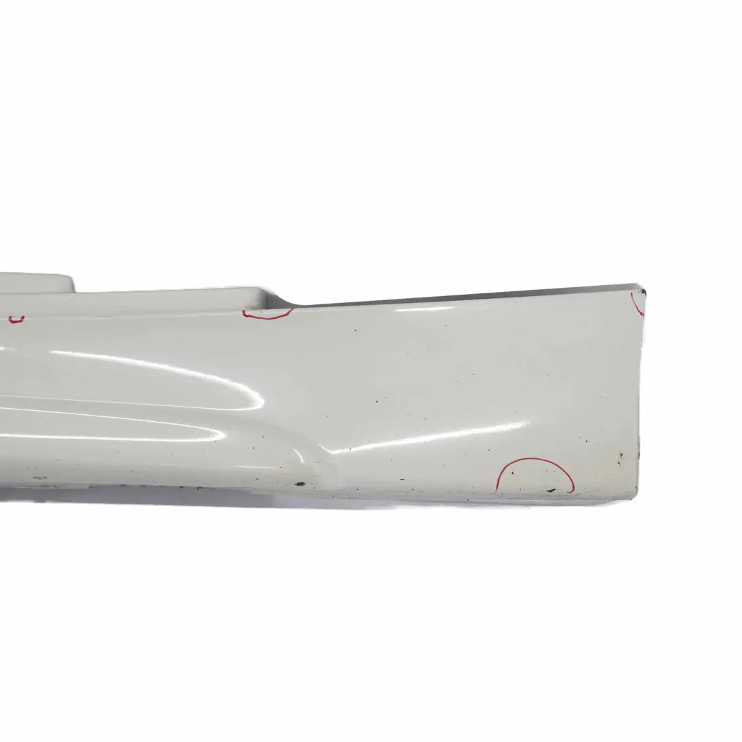 BMW E81 E82 E88 M Sport Listello Portiera Gonna Destra Bianco Alpino Bianco - SKU 0034732-AW1 - Numero di parte 0034732