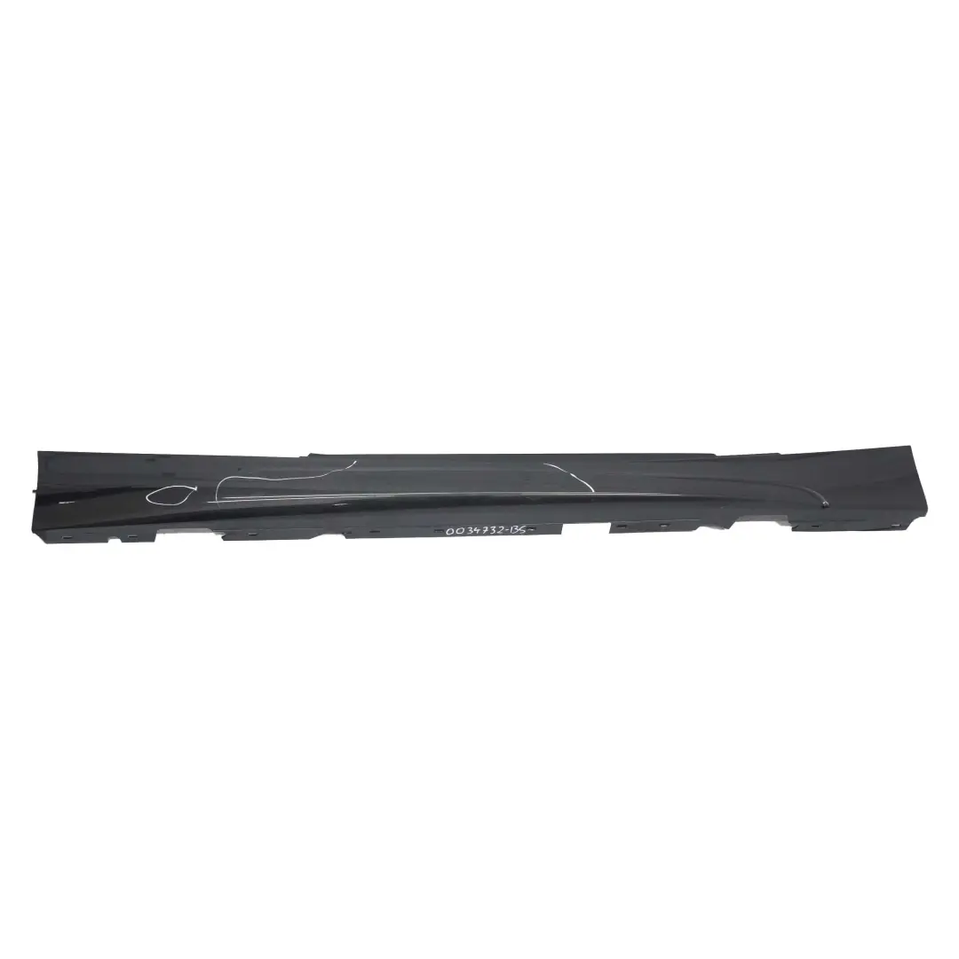  Faldon lateralBMW E81 M Sport Sill Strip Derecho E82 E88 Black Sapphire - 475 - SKU 0034732-BS - Número de pieza 0034732
