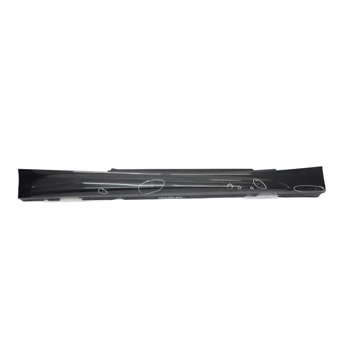 BMW E81 M Sport Bande de seuil droite E82 E88 Noir Saphir - 475 - SKU 0034732-BS3 - Numéro de pièce 0034732