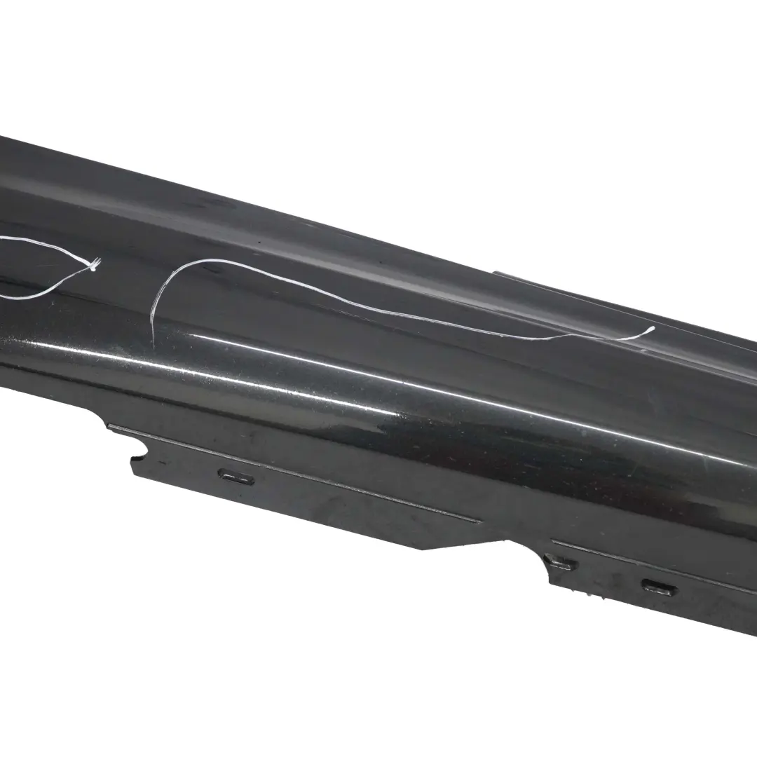  Side Skirt BMW E81 M Sport Sill Strip Right O/S E82 E88 Black Sapphire - 475 - SKU 0034732-BS - Part number 0034732
