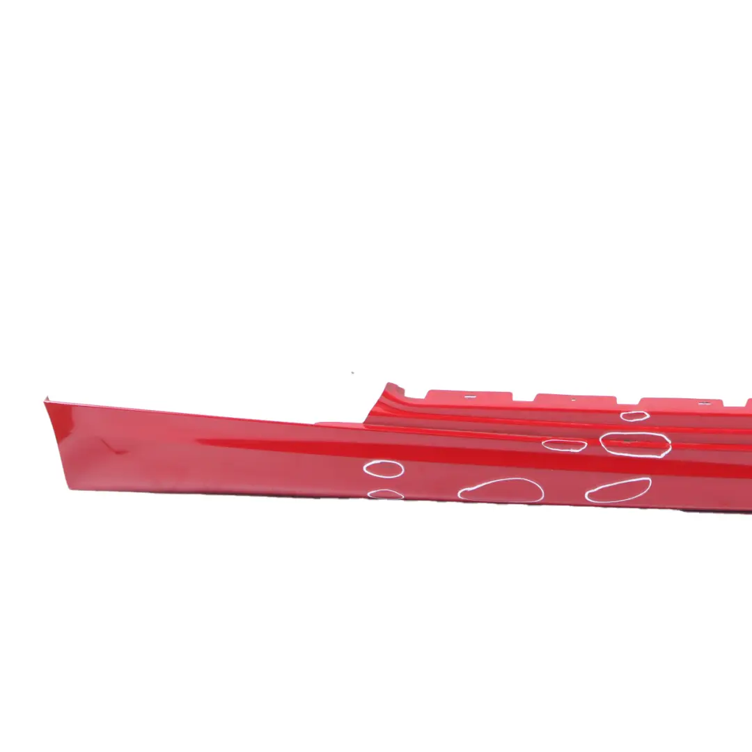 BMW E81 E82 E88 M Sport Sill Strip Skirt Right O/S Karmesinrot Red - A61 - SKU 0034732-KAR - Part number 0034732