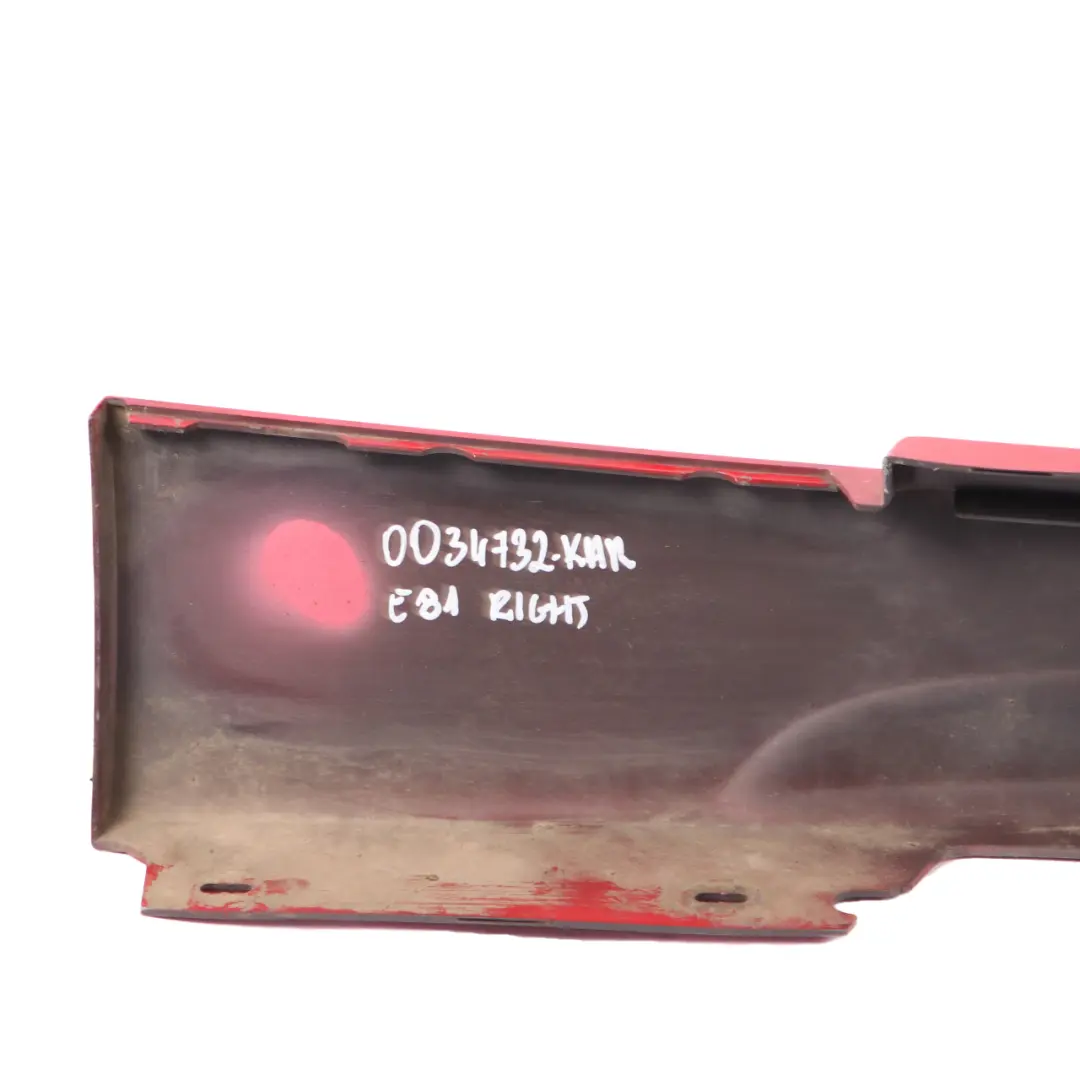 Sill Strip Skirt Right O/S Karmesinrot Red - A61 to BMW E81 E82 E88 M Sport with Part number 0034732 BMW E81 E82 E88 M Sport Sill Strip Skirt Right O/S Karmesinrot Red - A61 - SKU 0034732-KAR - Part number 0034732