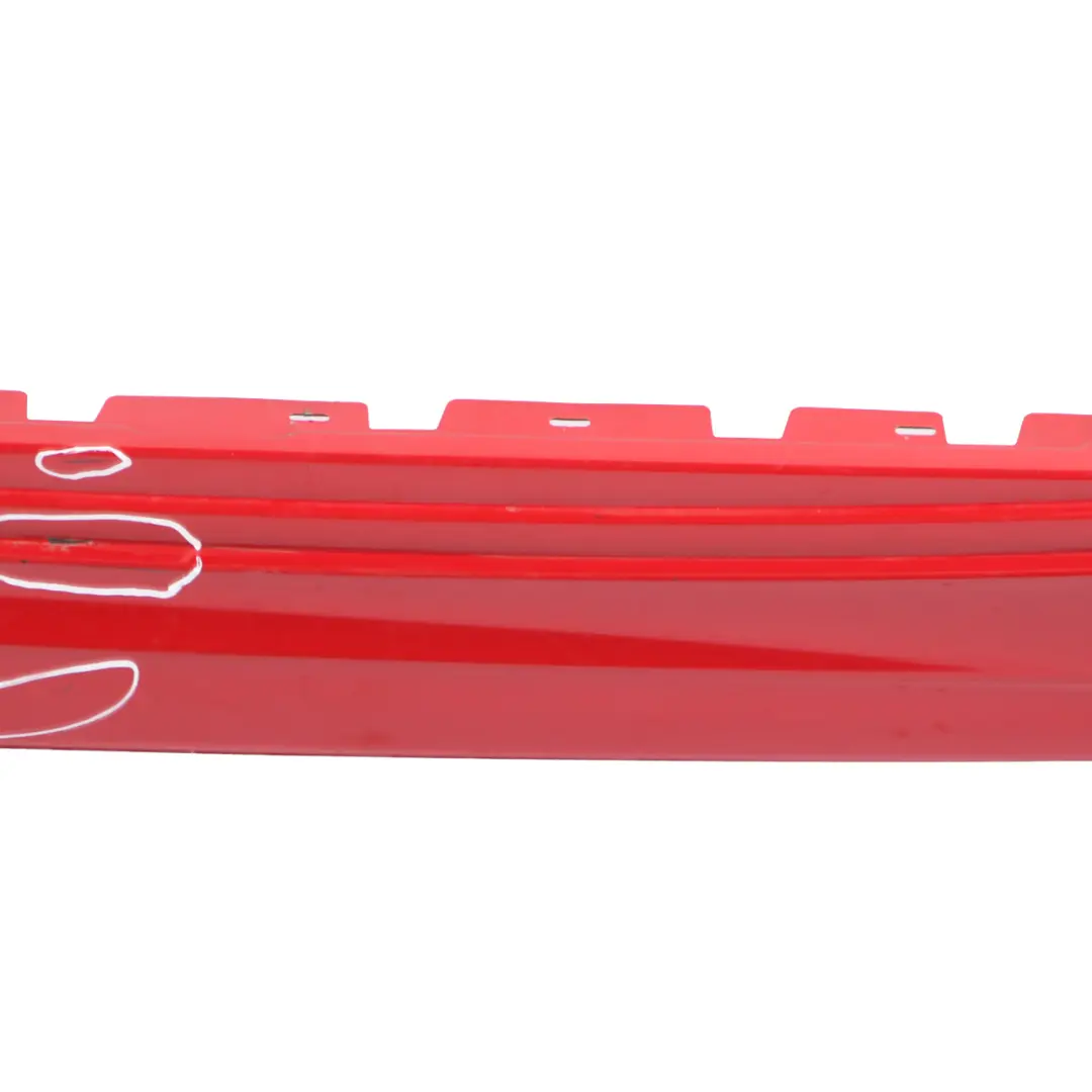 BMW E81 E82 E88 M Sport Sill Strip Skirt Right O/S Karmesinrot Red - A61 - SKU 0034732-KAR - Part number 0034732