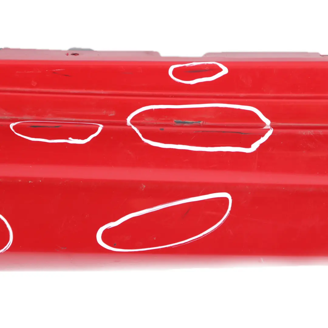 BMW E81 E82 E88 M Sport Sill Strip Skirt Right O/S Karmesinrot Red - A61 - SKU 0034732-KAR - Part number 0034732