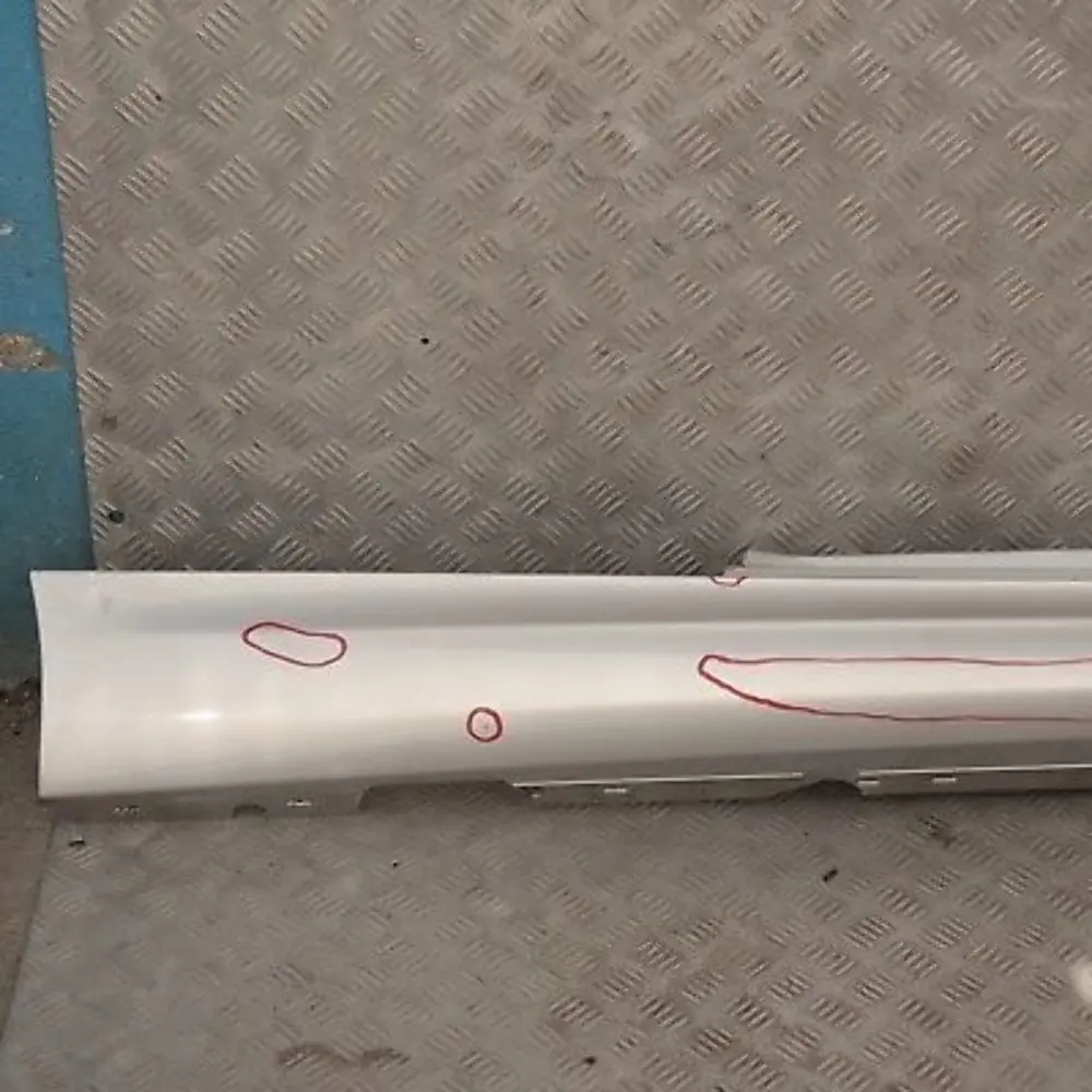BMW E81 E82 M Sport Listello Portiera Gonna Dx Argento-Titanio Argento - SKU 0034732-TS1 - Numero di parte 34732