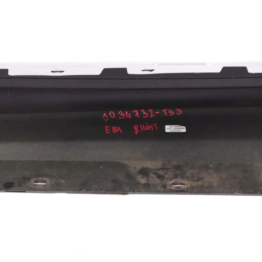 BMW 1 E81 E82 E88 M Sport Sill Strip Skirt Right O/S Titansilber Silver - 354 - SKU 0034732-TS3 - Part number 0034732