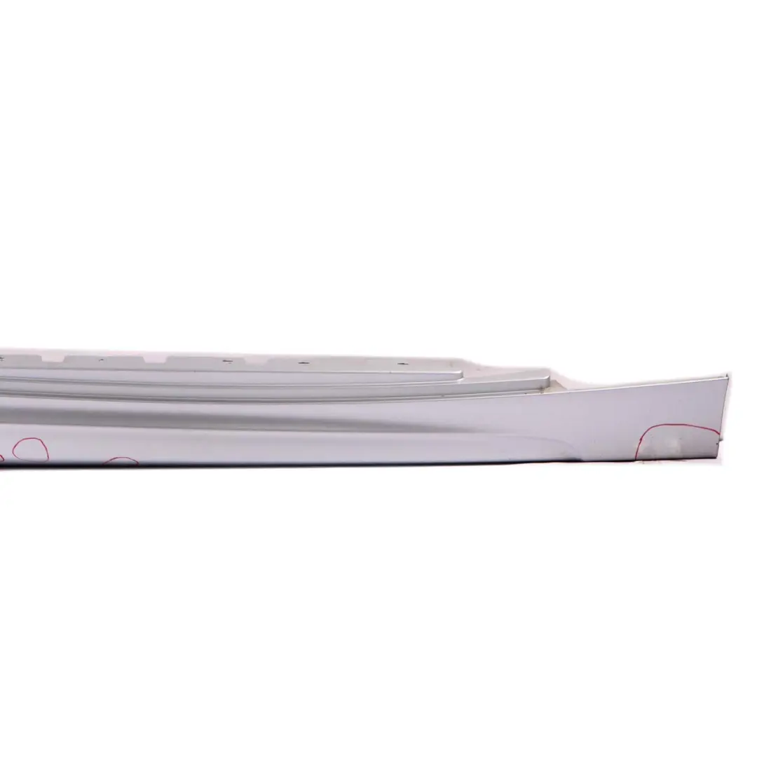 BMW 1 E81 E82 E88 M Sport Sill Strip Skirt Right O/S Titansilber Silver - 354 - SKU 0034732-TS3 - Part number 0034732