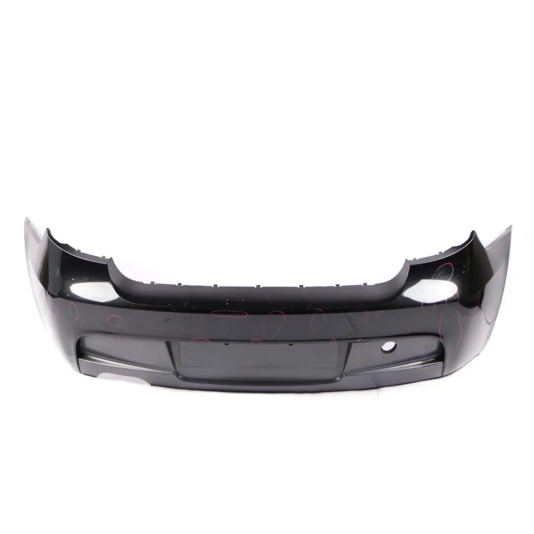 BMW E87 LCI Rear Bumper M Sport Trim Panel E81 Black Sapphire Metallic - 475 - SKU 0034801-BS - Part number 0034802