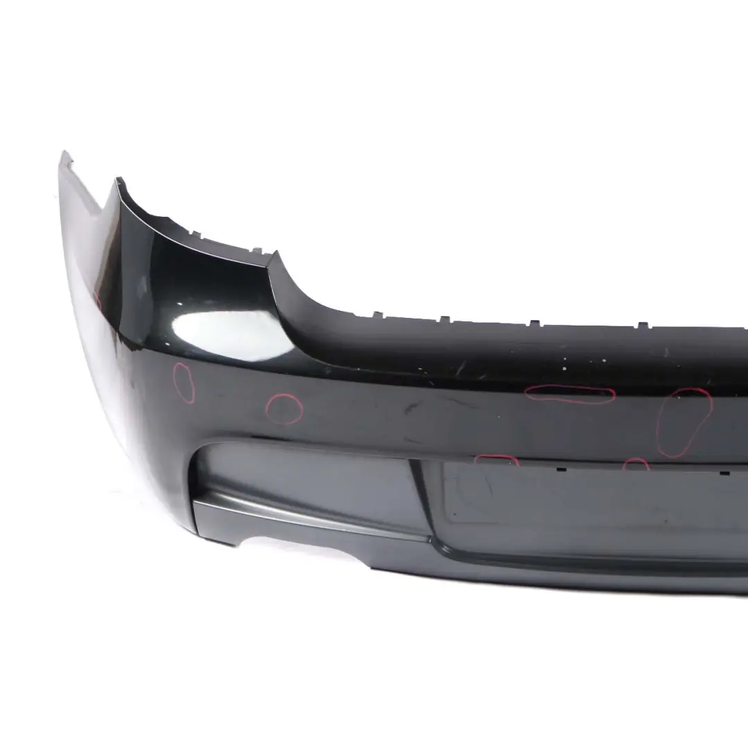 Bumper M Sport Trim Panel E81 Black Sapphire Metallic - 475 to BMW E87 LCI Rear with Part number 0034802 BMW E87 LCI Rear Bumper M Sport Trim Panel E81 Black Sapphire Metallic - 475 - SKU 0034801-BS - Part number 0034802