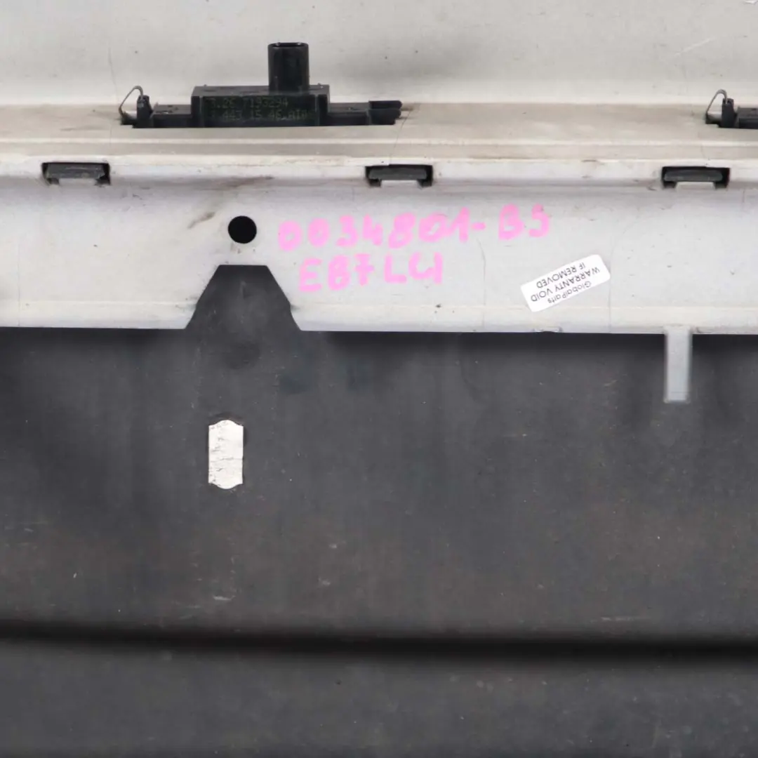 Bumper M Sport Trim Panel E81 Black Sapphire Metallic - 475 to BMW E87 LCI Rear with Part number 0034802 BMW E87 LCI Rear Bumper M Sport Trim Panel E81 Black Sapphire Metallic - 475 - SKU 0034801-BS - Part number 0034802