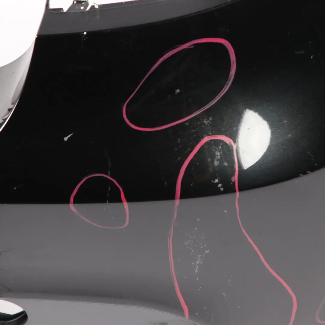 Bumper M Sport Trim Panel E81 Black Sapphire Metallic - 475 to BMW E87 LCI Rear with Part number 0034802 BMW E87 LCI Rear Bumper M Sport Trim Panel E81 Black Sapphire Metallic - 475 - SKU 0034801-BS - Part number 0034802