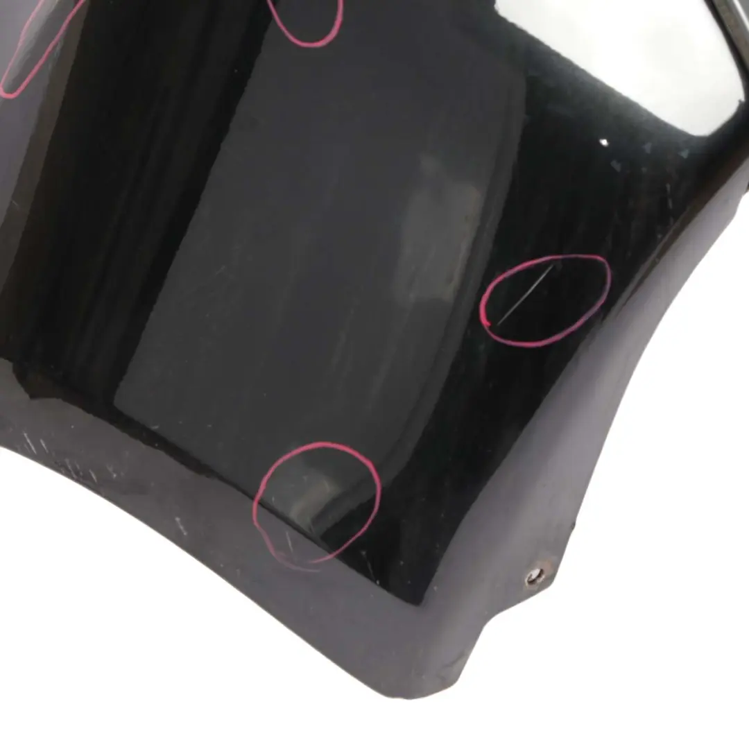 BMW E87 LCI Rear Bumper M Sport Trim Panel E81 Black Sapphire Metallic - 475 - SKU 0034801-BS - Part number 0034802