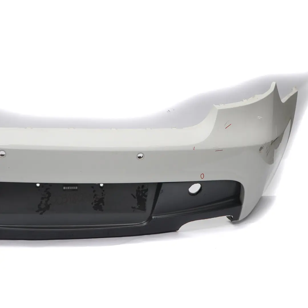 Bumper M Sport Trim Panel PDC Alpinweiss White - 300 to BMW E81 E87 LCI Rear with Part number 0034802 BMW E81 E87 LCI Rear Bumper M Sport Trim Panel PDC Alpinweiss White - 300 - SKU 0034802-AW1 - Part number 0034802