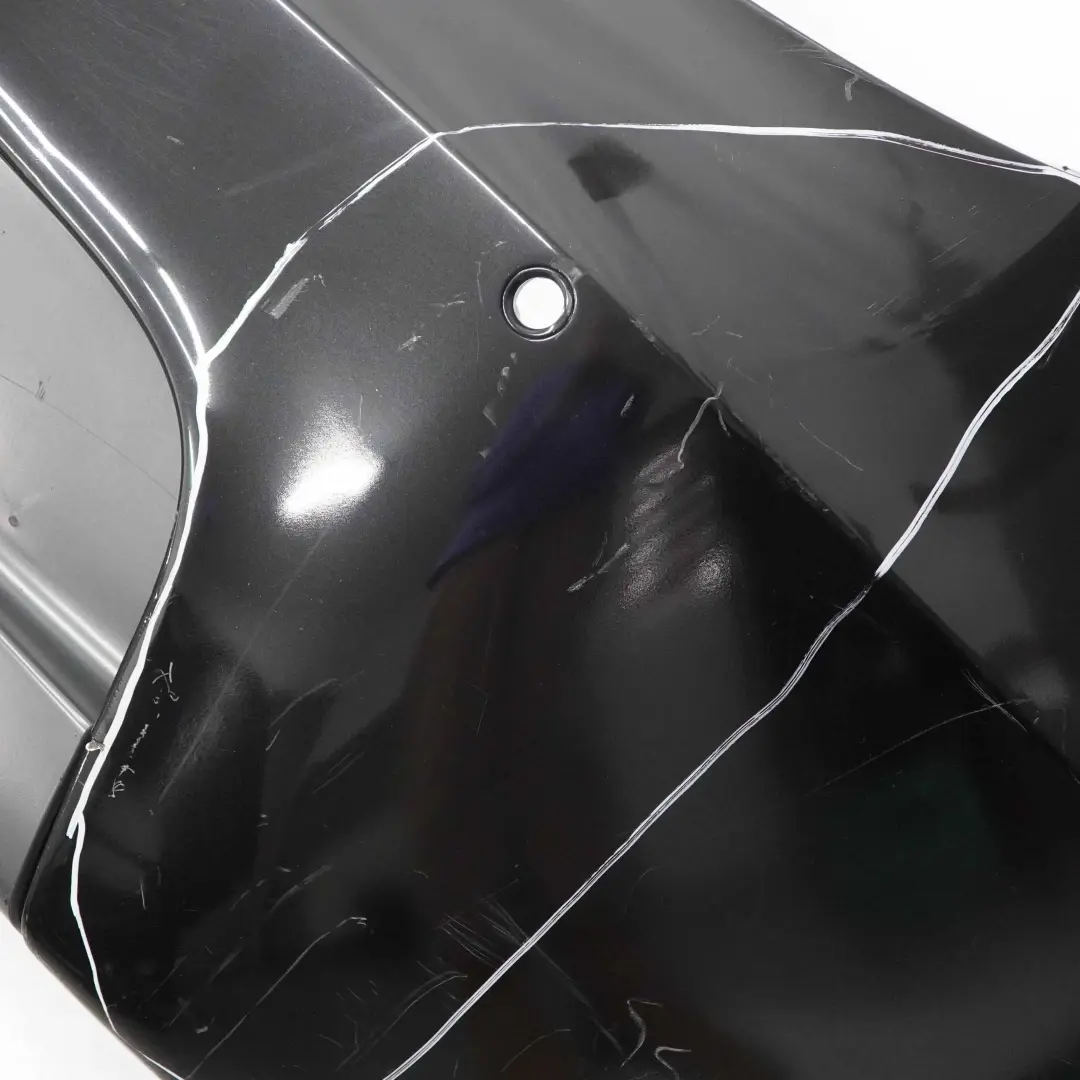 Bumper BMW E81 E87 LCI M Sport Trim Panel PDC Black Painted to Rear with Part number 0034802 Rear Bumper BMW E81 E87 LCI M Sport Trim Panel PDC Black Painted - SKU 0034802-BLK - Part number 0034802