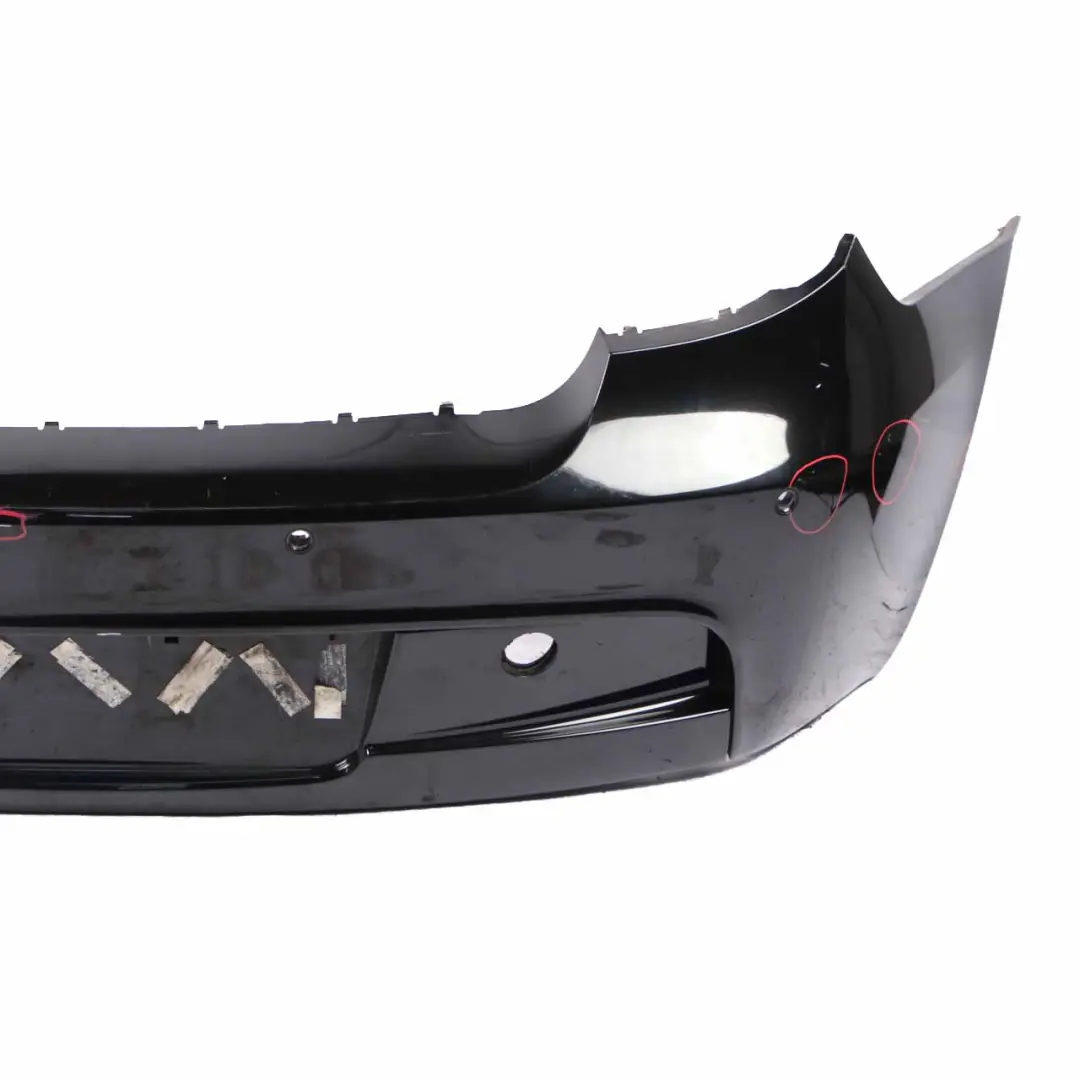 BMW E81 E87 LCI M Sport Rear Bumper Trim Panel Black Sapphire - 475 - SKU 0034802-BS4 - Part number 0034802