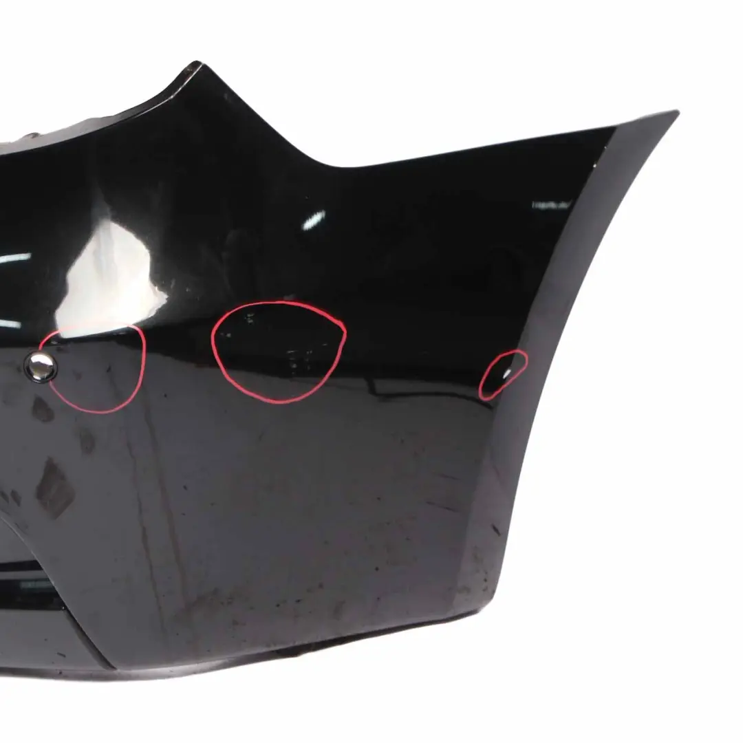 BMW E81 E87 LCI M Sport Rear Bumper Trim Panel Black Sapphire - 475 - SKU 0034802-BS4 - Part number 0034802