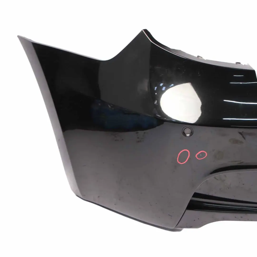 BMW E81 E87 LCI M Sport Rear Bumper Trim Panel Black Sapphire - 475 - SKU 0034802-BS4 - Part number 0034802