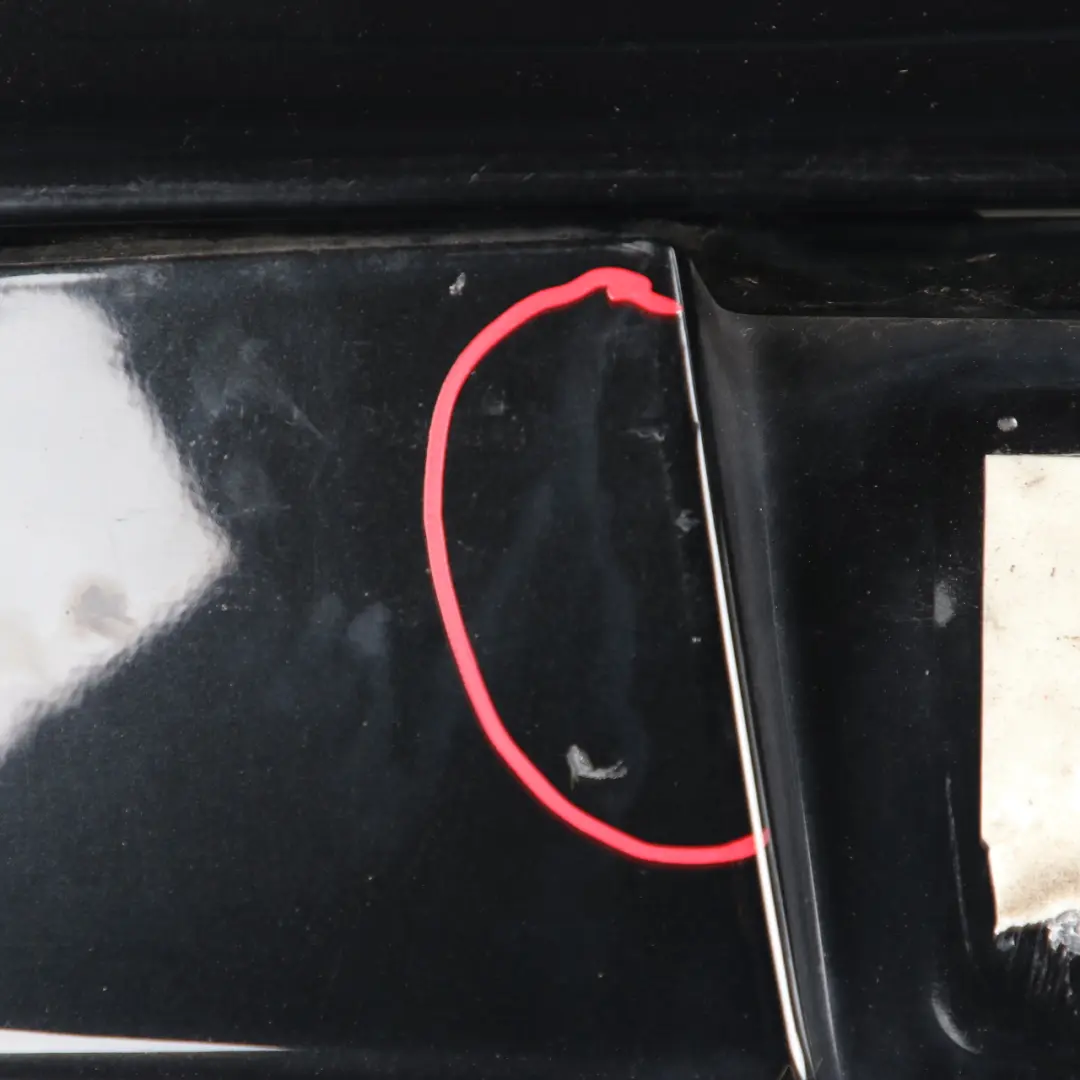 BMW E81 E87 LCI M Sport Rear Bumper Trim Panel Black Sapphire - 475 - SKU 0034802-BS4 - Part number 0034802