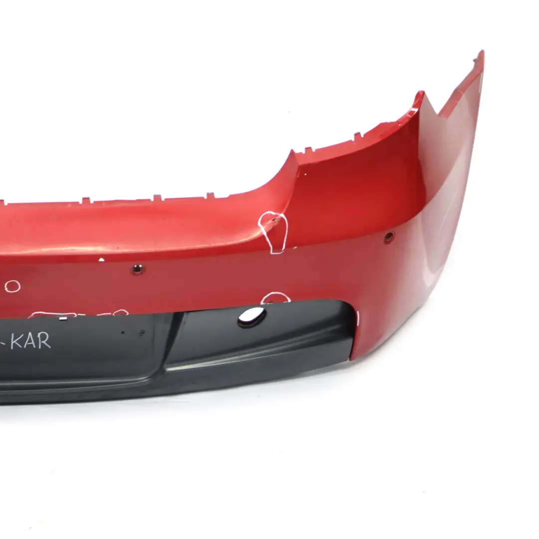 Bumper BMW E81 E87 LCI M Sport Trim Panel PDC Karmesinrot Red - A61 to Rear with Part number 0034802 Rear Bumper BMW E81 E87 LCI M Sport Trim Panel PDC Karmesinrot Red - A61 - SKU 0034802-KAR - Part number 0034802
