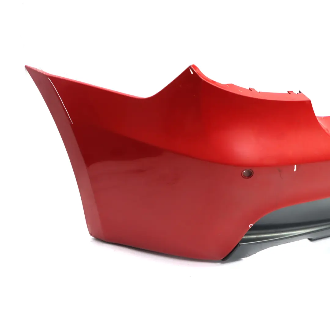 Bumper BMW E81 E87 LCI M Sport Trim Panel PDC Karmesinrot Red - A61 to Rear with Part number 0034802 Rear Bumper BMW E81 E87 LCI M Sport Trim Panel PDC Karmesinrot Red - A61 - SKU 0034802-KAR - Part number 0034802