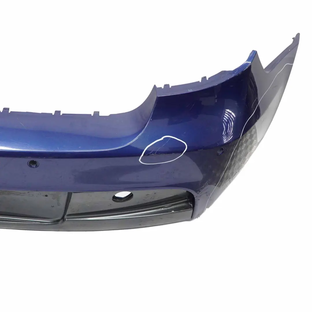 Bumper Trim Panel PDC Le Mans Blau Blue 381 to BMW E81 E87 LCI 4 M Sport Rear with Part number 0034802 BMW E81 E87 LCI 4 M Sport Rear Bumper Trim Panel PDC Le Mans Blau Blue 381 - SKU 0034802-LMB4 - Part number 0034802