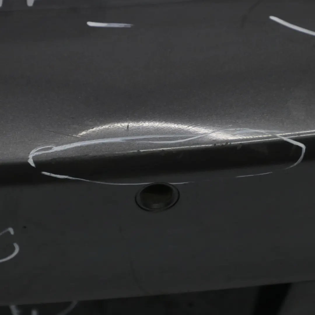 Bumper BMW E81 E87 LCI M Sport Trim Panel Sparkling Graphite Metallic - A22 to Rear with Part number 0034802 Rear Bumper BMW E81 E87 LCI M Sport Trim Panel Sparkling Graphite Metallic - A22 - SKU 0034802-SG2 - Part number 0034802