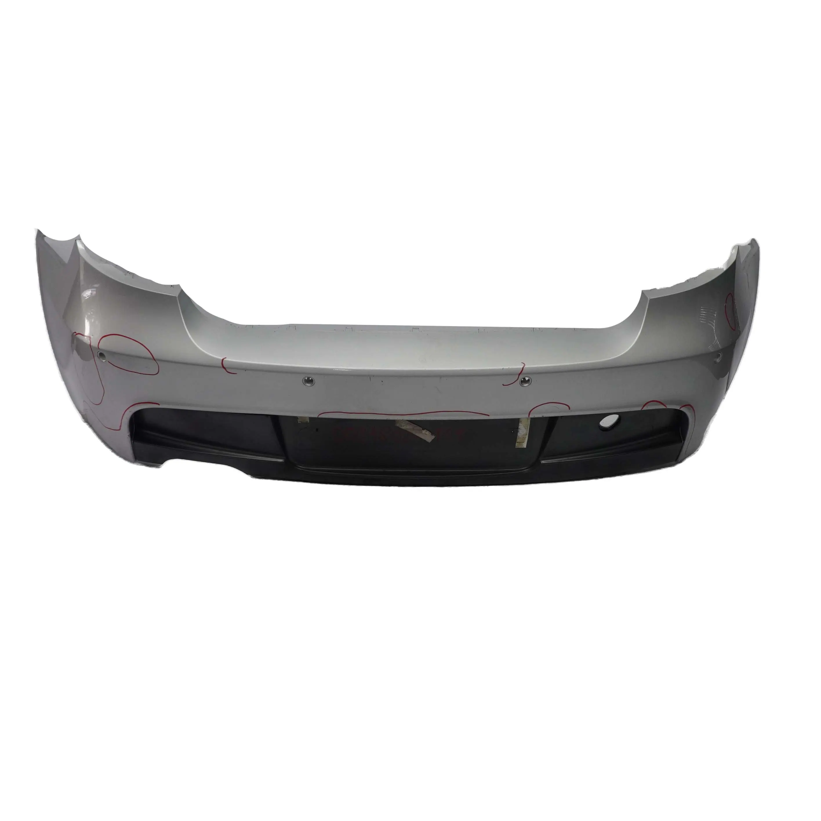 BMW 1 E81 E87 LCI 1M Sport Hátsó Lökhárító Panel PDC Titán Ezüst 354