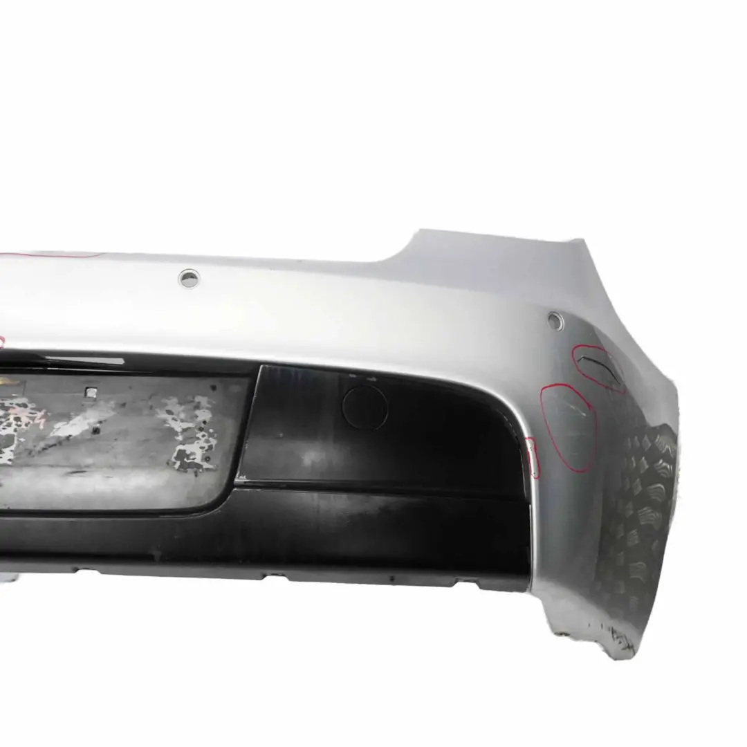 Bumper BMW E81 E87 LCI M Sport Trim Panel PDC Titan Silver Metallic - 354 to Rear with Part number 0034802 Rear Bumper BMW E81 E87 LCI M Sport Trim Panel PDC Titan Silver Metallic - 354 - SKU 0034802-TS4 - Part number 0034802