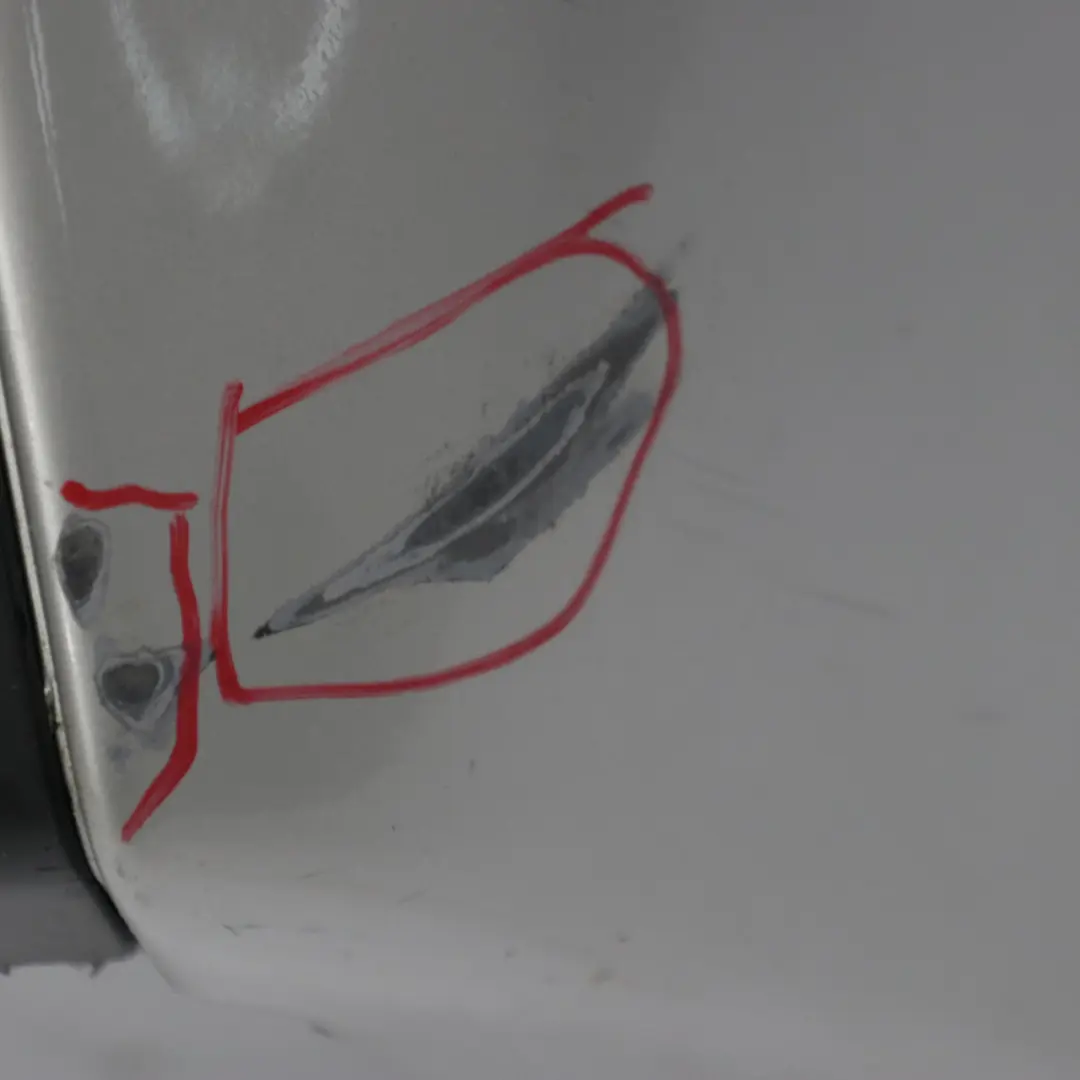 Bumper BMW E81 E87 LCI M Sport Trim Panel PDC Titan Silver Metallic - 354 to Rear with Part number 0034802 Rear Bumper BMW E81 E87 LCI M Sport Trim Panel PDC Titan Silver Metallic - 354 - SKU 0034802-TS6 - Part number 0034802