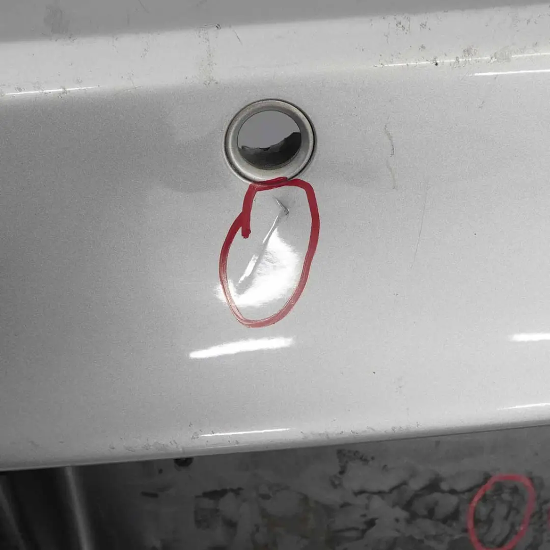 Bumper BMW E81 E87 LCI M Sport Trim Panel PDC Titan Silver Metallic - 354 to Rear with Part number 0034802 Rear Bumper BMW E81 E87 LCI M Sport Trim Panel PDC Titan Silver Metallic - 354 - SKU 0034802-TS7 - Part number 0034802