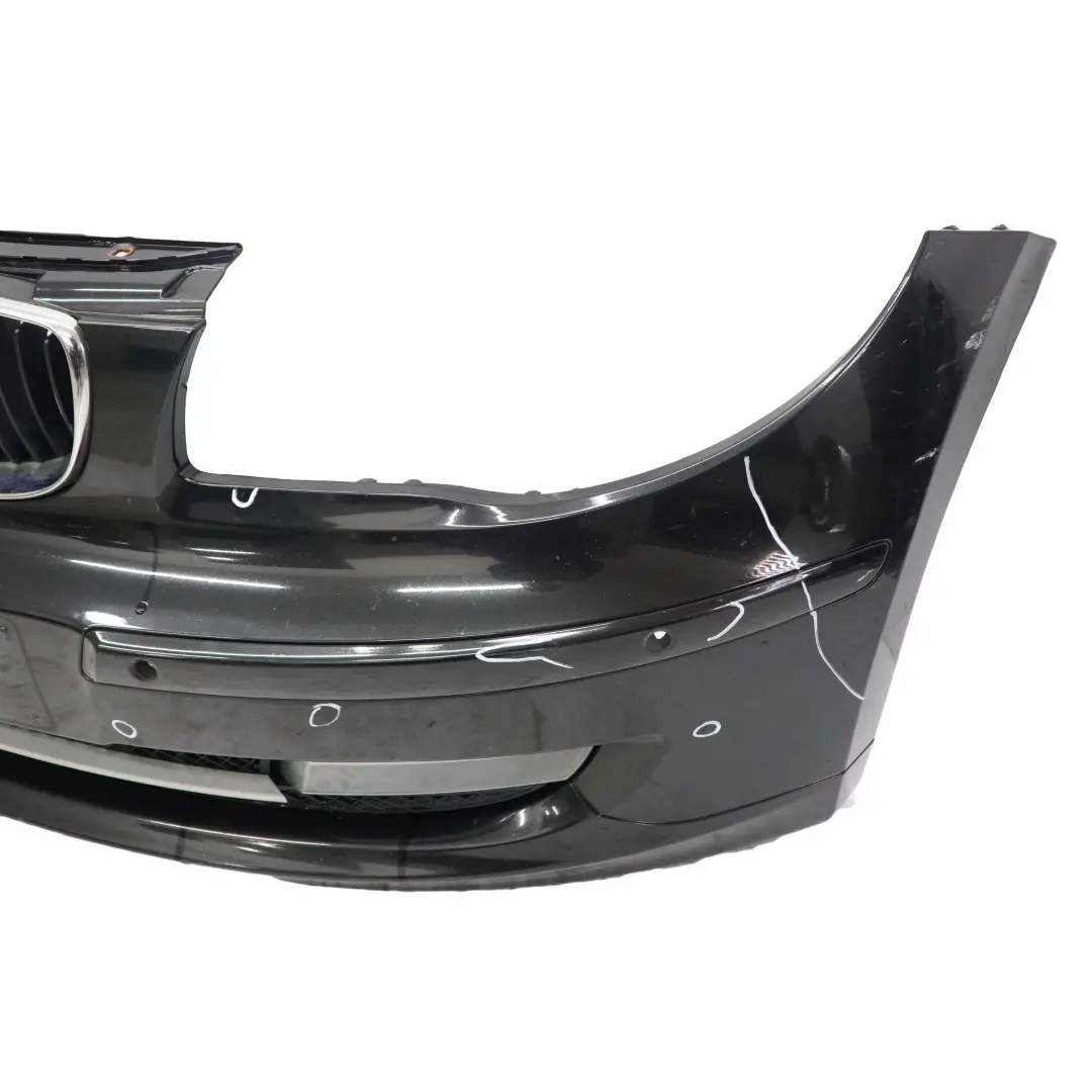 BMW 1 E81 E87 LCI 4 Stossfänger Stossstange Vorn Black Sapphire Schwarz - 475 - SKU 0035909-BS4 - Teilenummer 0035909