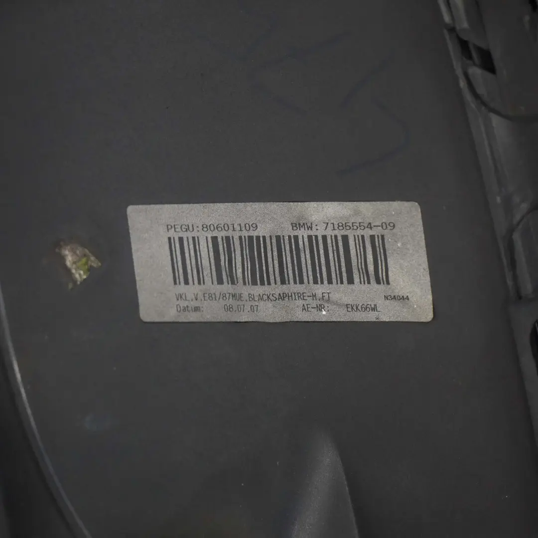 BMW 1 E81 E87 LCI 5 Stossfänger Stossstange Vorn Black Sapphire Schwarz - 475 - SKU 0035909-BS5 - Teilenummer 0035909