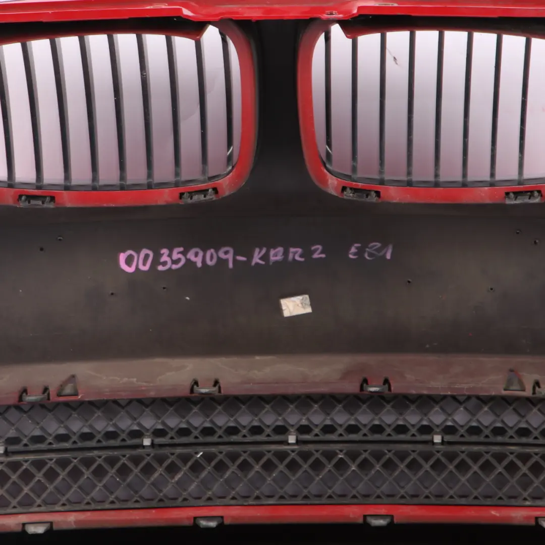 Front Bumper BMW E81 E87 LCI Complete Trim Panel Karmesinrot Crimson Red - A61 to with Part number 0035909 Front Bumper BMW E81 E87 LCI Complete Trim Panel Karmesinrot Crimson Red - A61 - SKU 0035909-KAR2 - Part number 0035909