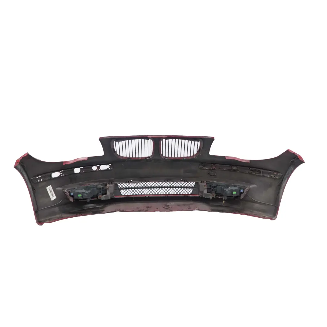 BMW 1 E81 E87 LCI Complete Front Bumper Trim Karmesinrot Crimson Red - A61 - SKU 0035909-KAR - Part number 0035909