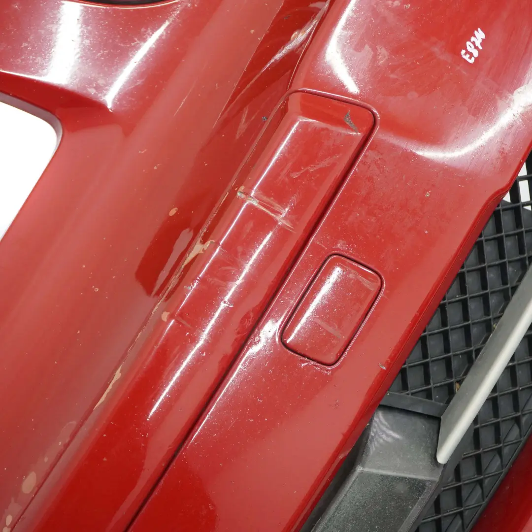 BMW 1 E81 E87 LCI Complete Front Bumper Trim Karmesinrot Crimson Red - A61 - SKU 0035909-KAR - Part number 0035909