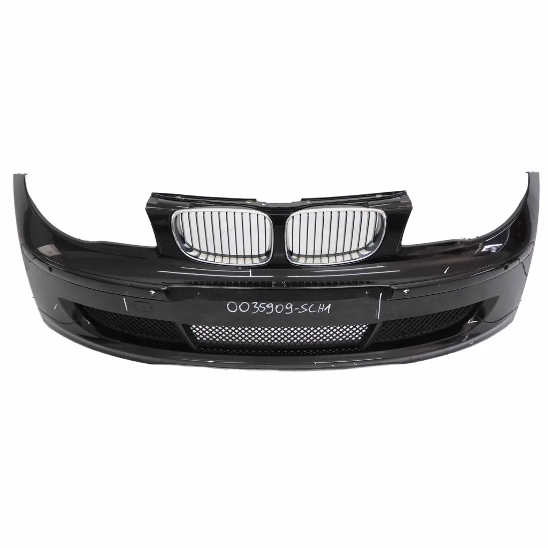 BMW E81 E87 LCI Complete Front Bumper Trim Panel Black Schwarz 2 - 668 - SKU 0035909-SCH1 - Part number 0035909