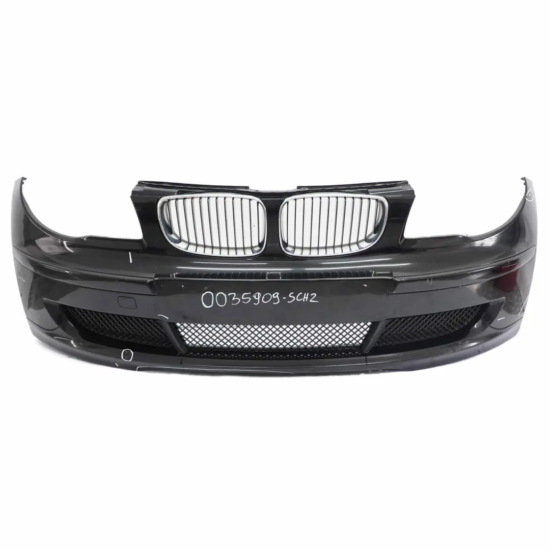Complete Front Bumper Trim Panel Black Schwarz 2 - 668 to BMW E81 E87 LCI with Part number 0035909 BMW E81 E87 LCI Complete Front Bumper Trim Panel Black Schwarz 2 - 668 - SKU 0035909-SCH2 - Part number 0035909