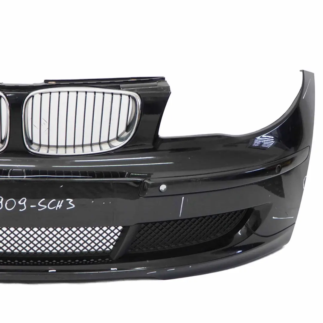 Bumper Front Complete Trim Panel E81 Schwarz 2 Black - 668 to BMW E87 LCI with Part number 0035909 BMW E87 LCI Bumper Front Complete Trim Panel E81 Schwarz 2 Black - 668 - SKU 0035909-SCH3 - Part number 0035909