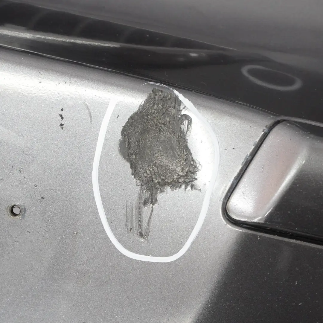 BMW E81 E87 LCI Complete Front Bumper Trim Panel Sparkling Graphite - A22 - SKU 0035909-SG2 - Part number 0035909