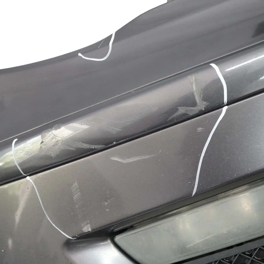 BMW E81 E87 LCI Complete Front Bumper Trim Panel Sparkling Graphite - A22 - SKU 0035909-SG2 - Part number 0035909