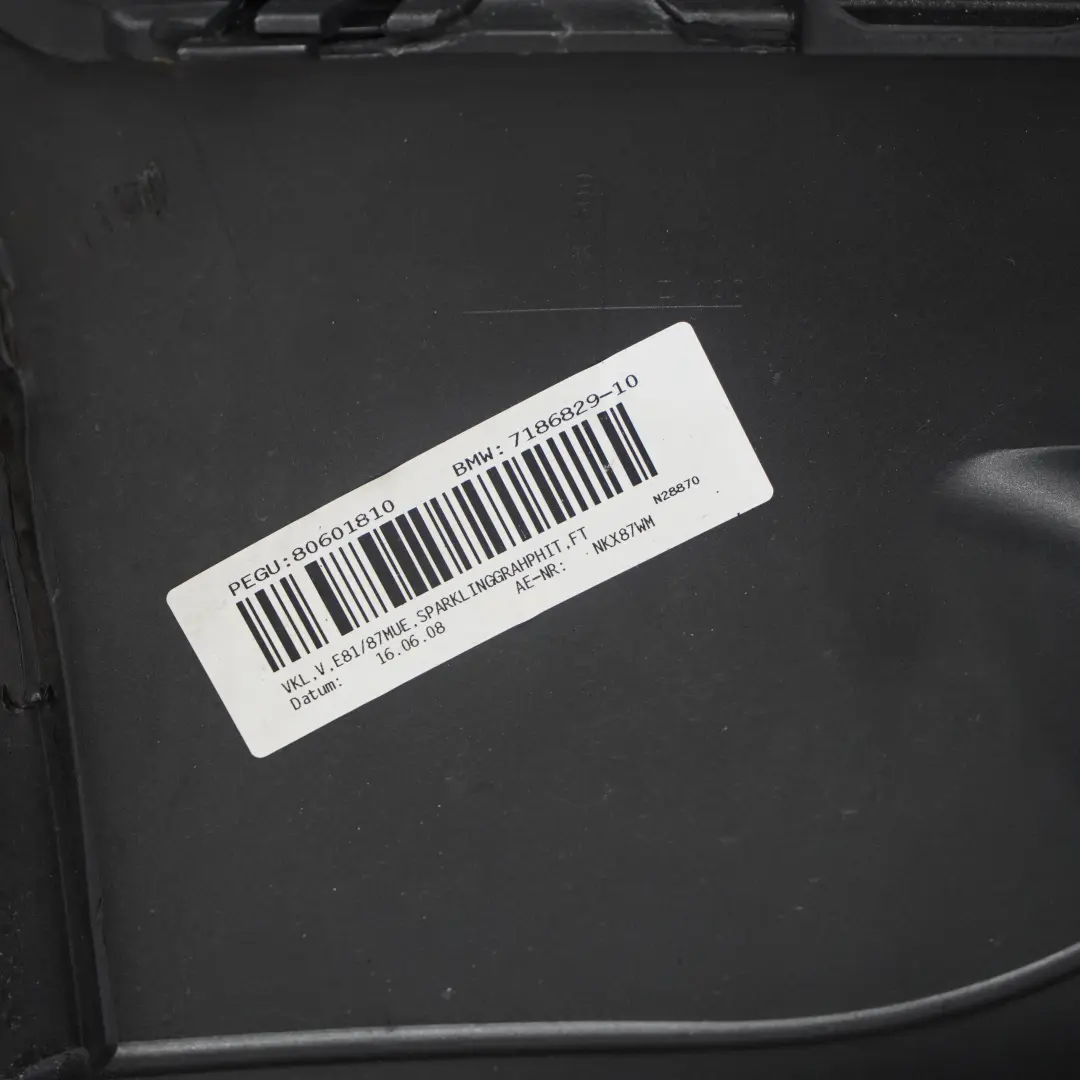 BMW 1 E81 E87 LCI Complete Front Bumper Trim Panel Sparkling Graphite - A22 - SKU 0035909-SG - Part number 0035909