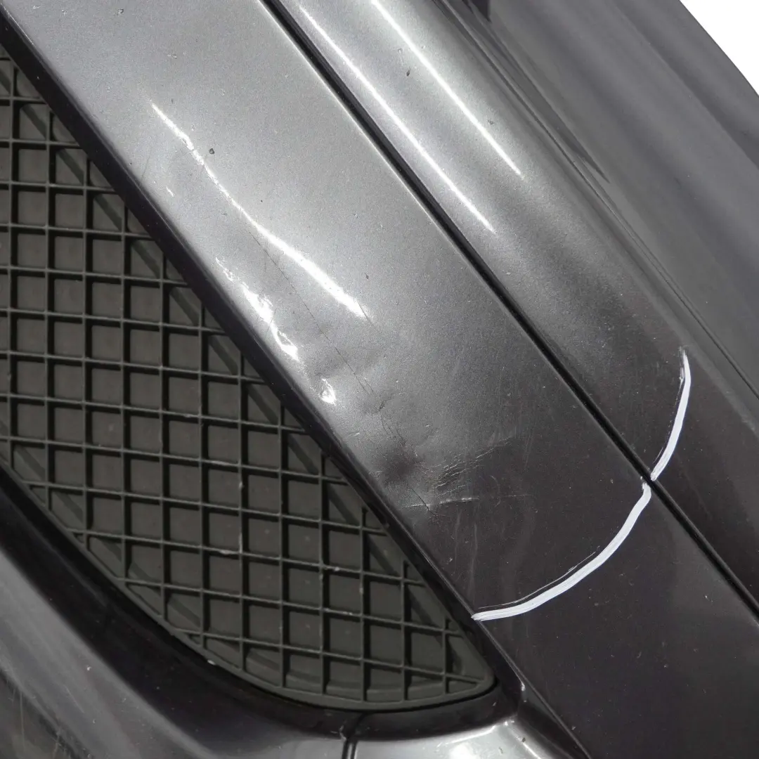 BMW 1 E81 E87 LCI Complete Front Bumper Trim Panel Sparkling Graphite - A22 - SKU 0035909-SG - Part number 0035909