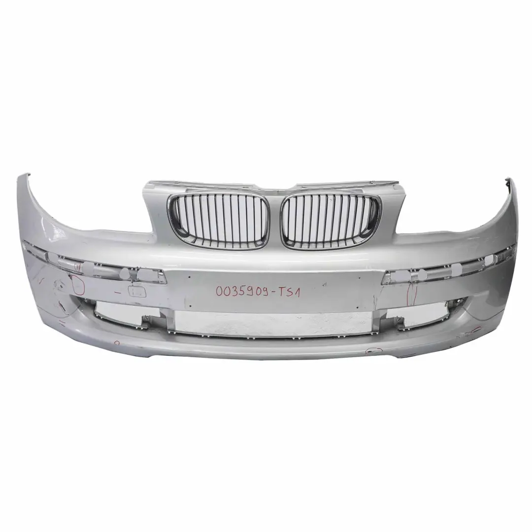 Front Bumper PDC Trim Panel Silver Titansilber - 354 to BMW E81 E87 LCI with Part number 0035909 BMW E81 E87 LCI Front Bumper PDC Trim Panel Silver Titansilber - 354 - SKU 0035909-TS1 - Part number 0035909