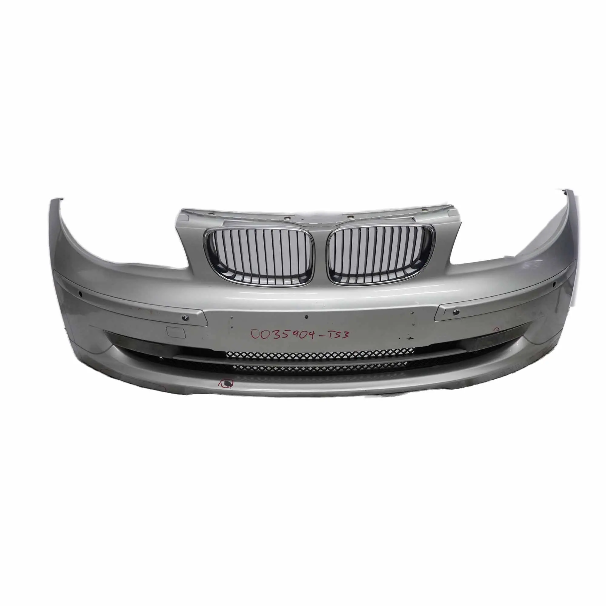 BMW E81 E87 LCI Complete Front Bumper PDC Trim Panel Silver Titansilber - 354