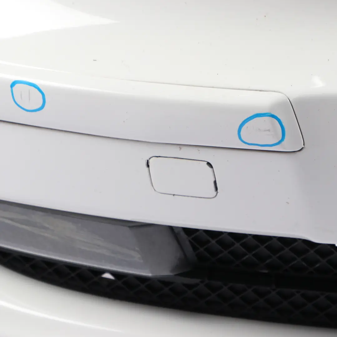 Complete Front Bumper Trim Panel White Painted to BMW 1 E81 E87 LCI with Part number 0035909 BMW 1 E81 E87 LCI Complete Front Bumper Trim Panel White Painted - SKU 0035909-WHI - Part number 0035909