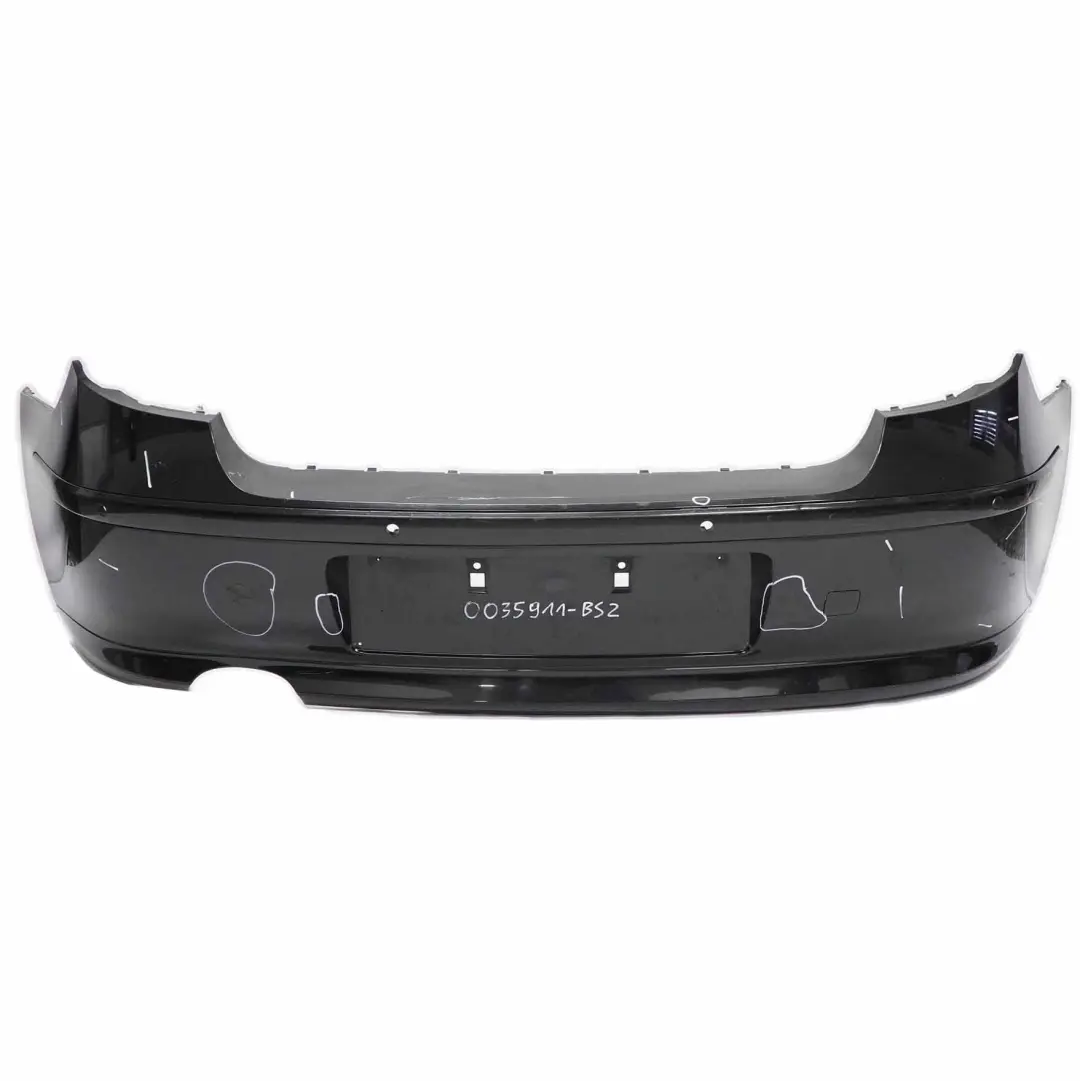 BMW E81 E87 LCI Rear Bumper Trim Panel PDC Cover Black Sapphire Metallic - 475 - SKU 0035911-BS2 - Part number 0035911