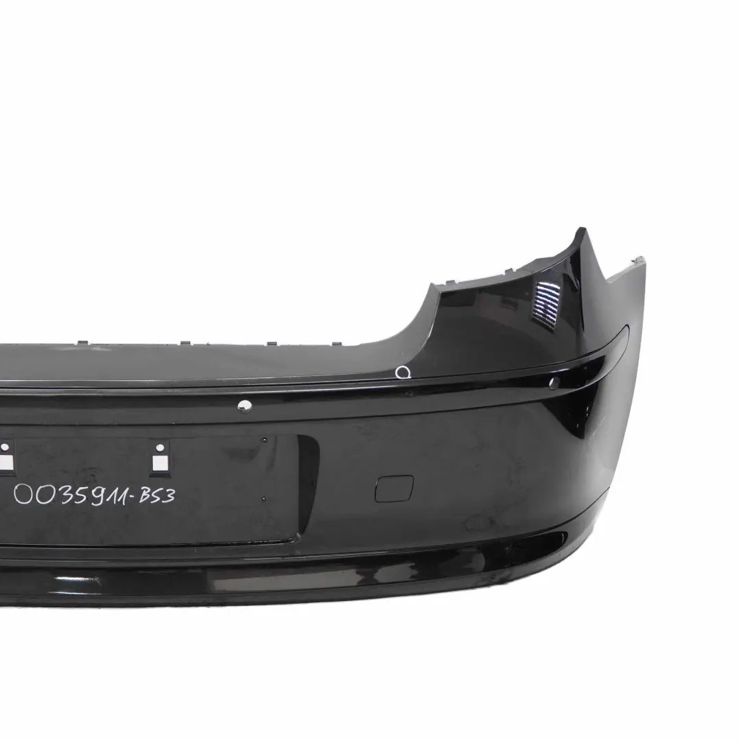 Bumper Trim Panel PDC Black Sapphire Metallic - 475 to BMW E81 E87 LCI Rear with Part number 0035911 BMW E81 E87 LCI Rear Bumper Trim Panel PDC Black Sapphire Metallic - 475 - SKU 0035911-BS3 - Part number 0035911